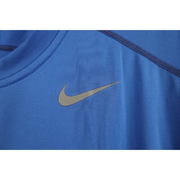 Nike Pro Combat Mens Large Compression Training Sleeveless Muscle T-Shirt Blue - Picture 4 of 14